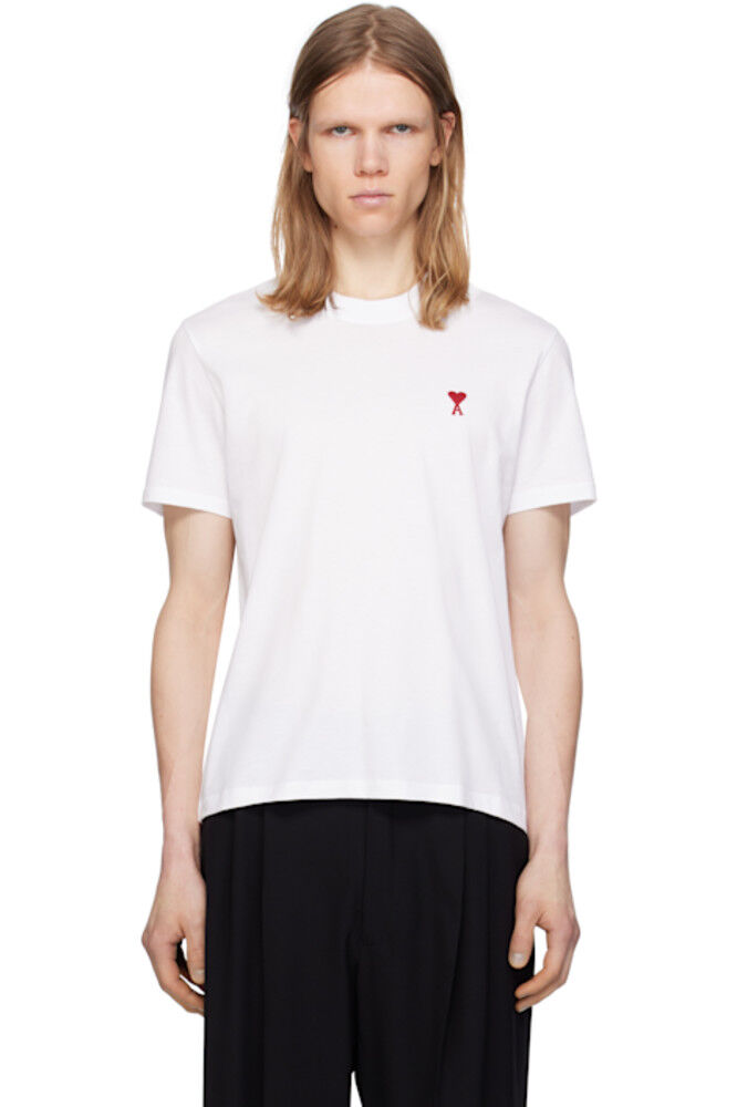 Белая хлопковая футболка Ami de Coeur AMI Paris
Белая хлопковая футболка Ami de Coeur AMI Paris