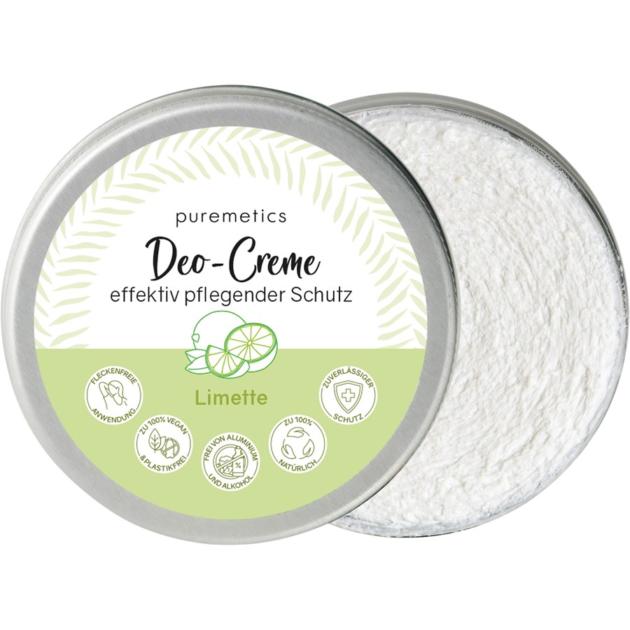 Дезодорант deo-creme limette Puremetics, вес 45 гр.
Дезодорант deo-creme limette Puremetics, вес 45 гр.