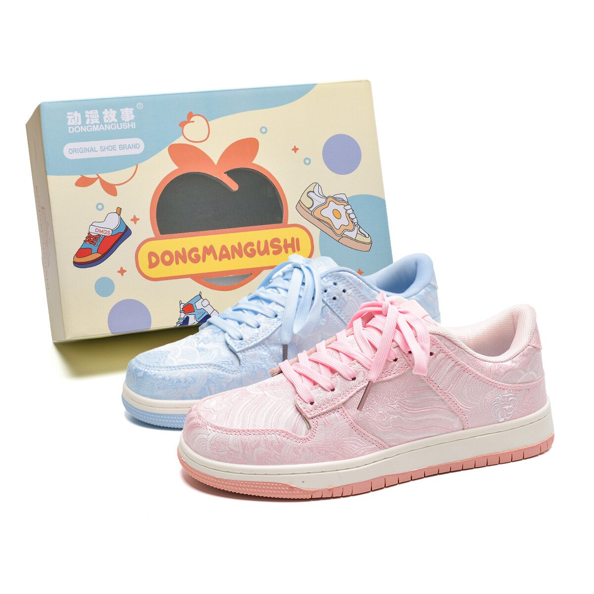 Кеды, обувь для скейтборда унисекс с низким верхом Anime Story, розовый 
Кеды, обувь для скейтборда унисекс с низким верхом Anime Story, розовый