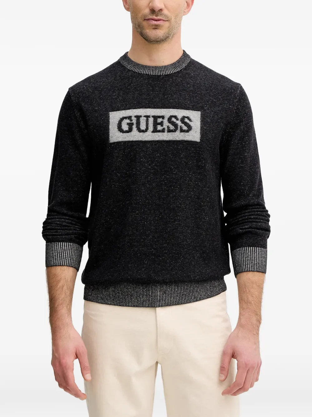 Свитер с украшением в виде логотипа Guess Usa, черный
Свитер с украшением в виде логотипа Guess Usa, черный
