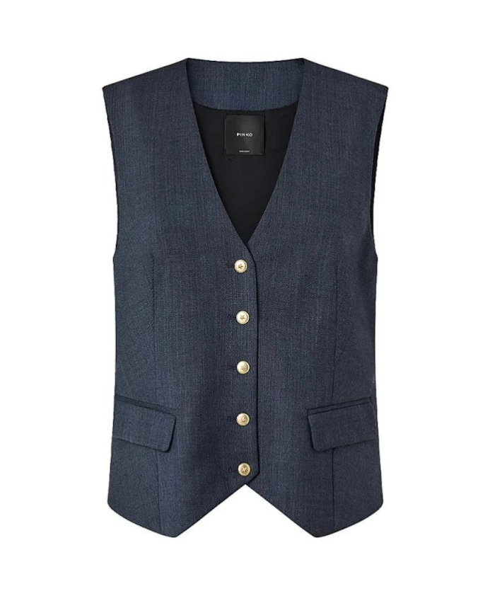 Жилет с кетчупом Pinko, синий
Жилет с кетчупом Pinko, синий