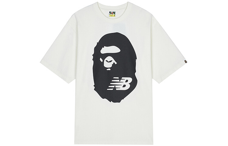 Футболка с круглым вырезом и принтом логотипа X BAPE для мужчин, белая New Balance, белый
Футболка с круглым вырезом и принтом логотипа X BAPE для мужчин, белая New Balance, белый