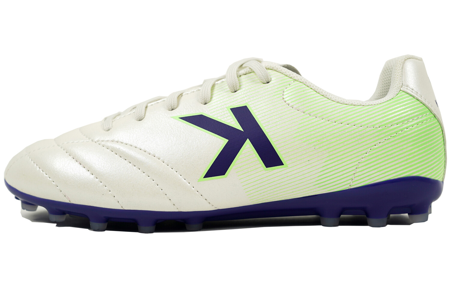 Футбольные бутсы унисекс с низким верхом белые/зеленые Kelme
Футбольные бутсы унисекс с низким верхом белые/зеленые Kelme