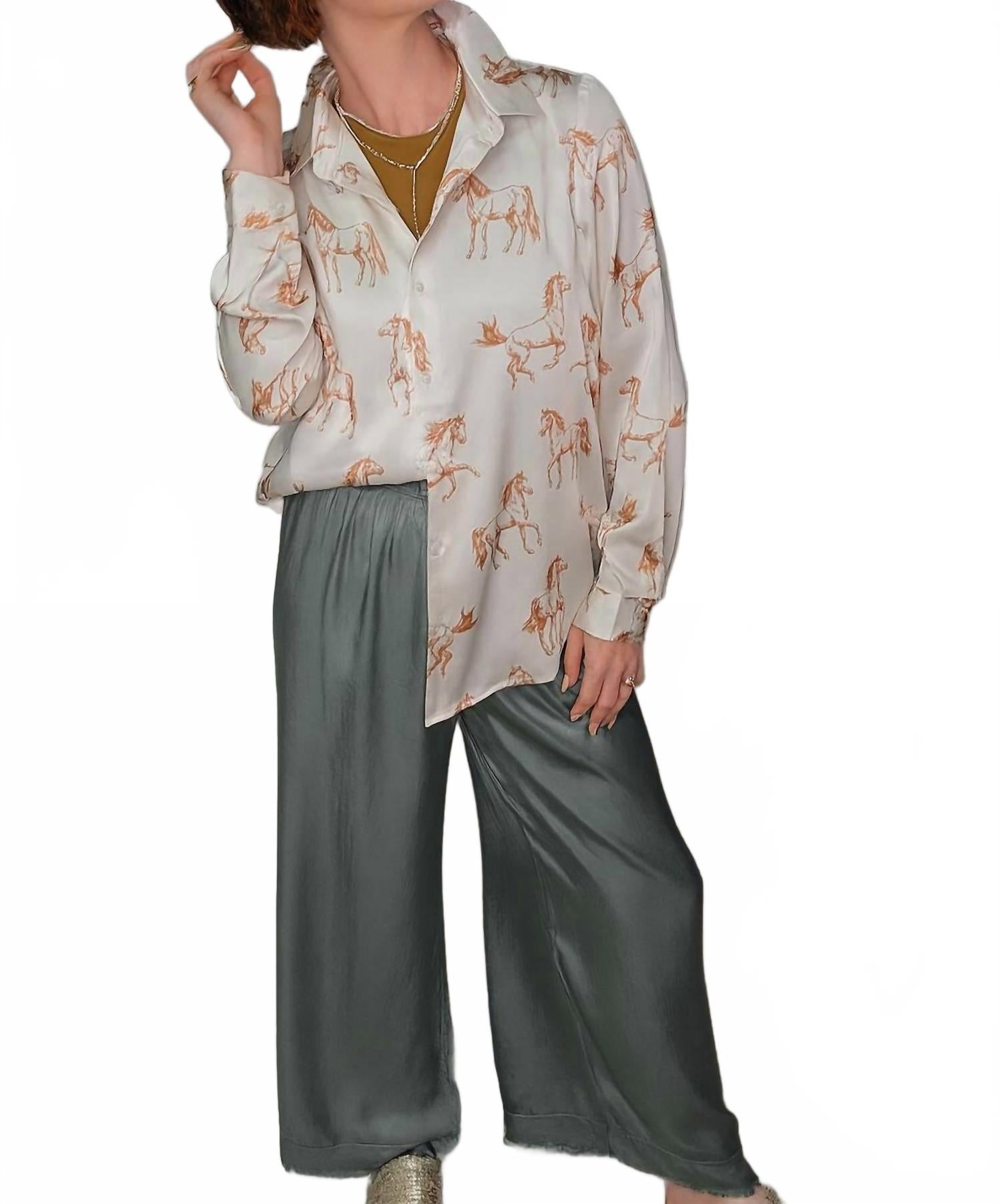 Белая западная рубашка на пуговицах SKIES ARE BLUE
Белая западная рубашка на пуговицах SKIES ARE BLUE