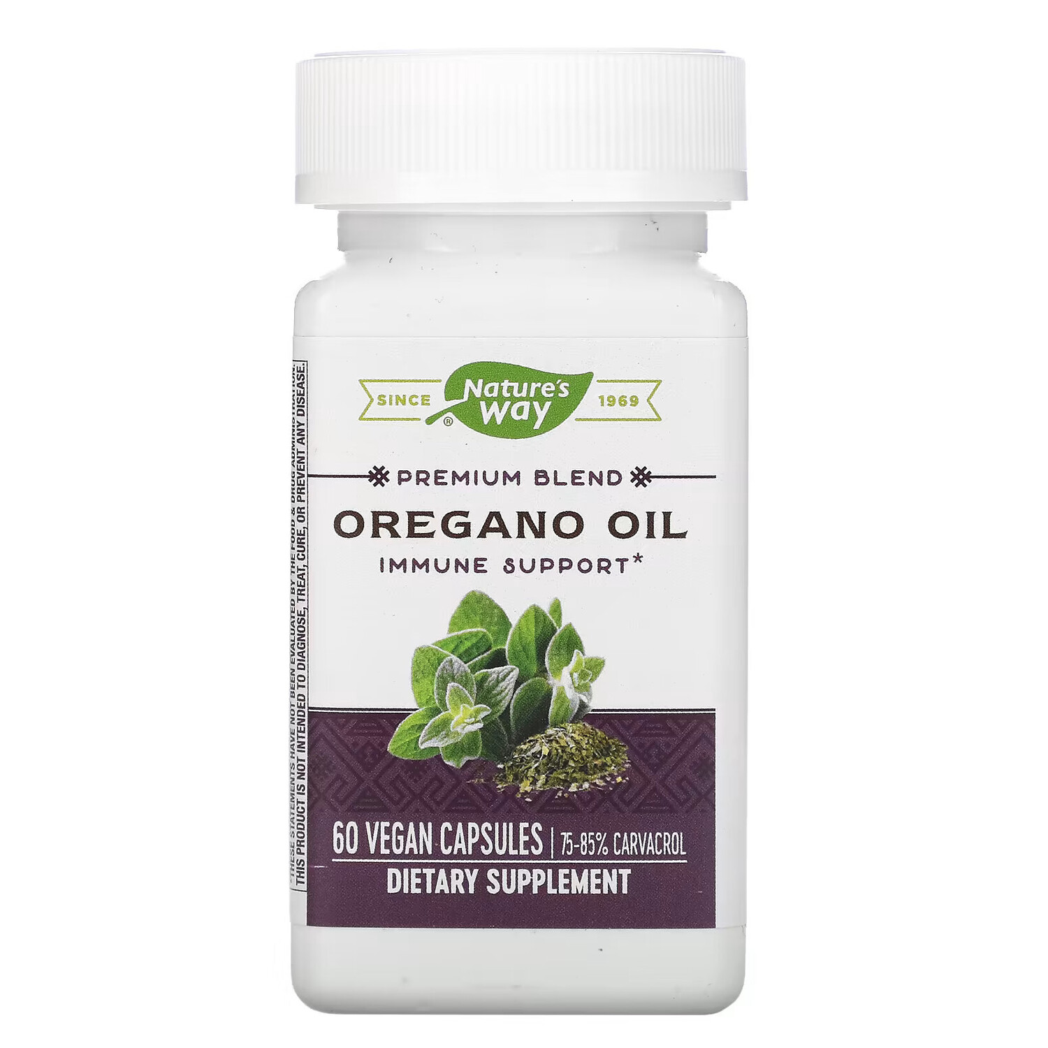 Nature's Way масло орегано, 60 веганских капсул
Nature's Way масло орегано, 60 веганских капсул