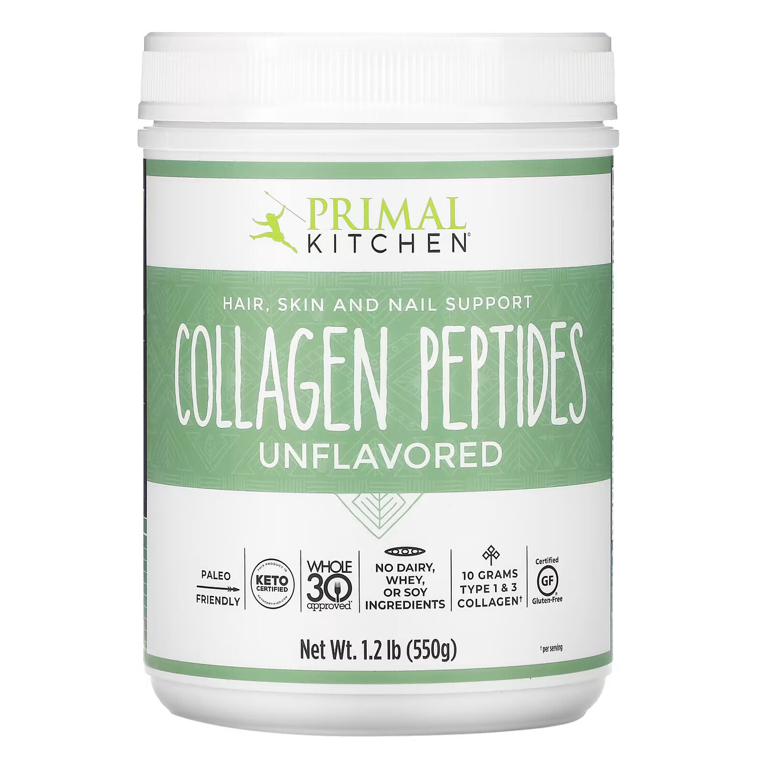 Primal Kitchen, Collagen Peptides, Unflavored , 1.2 lb (550 g)
Primal Kitchen, Collagen Peptides, Unflavored , 1.2 lb (550 g)