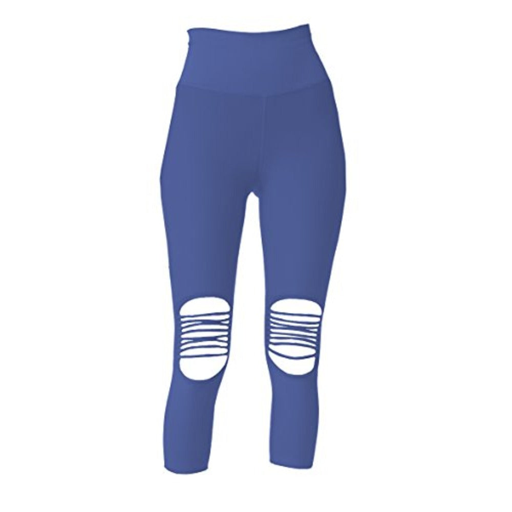 Phat Buddha ST Nicholas Порванные капри леггинсы Синие 
Phat Buddha ST Nicholas Порванные капри леггинсы Синие