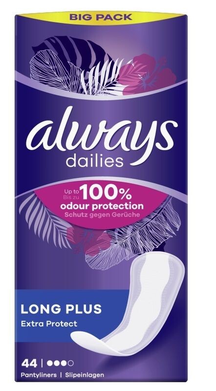 Always Long Plus Trio ежедневные прокладки, 44 шт. 
Always Long Plus Trio ежедневные прокладки, 44 шт.