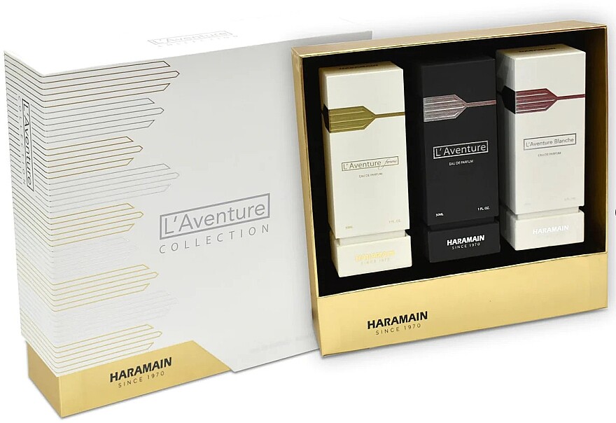 Парфюмерный набор Al Haramain L'Aventure Collection
Парфюмерный набор Al Haramain L'Aventure Collection
