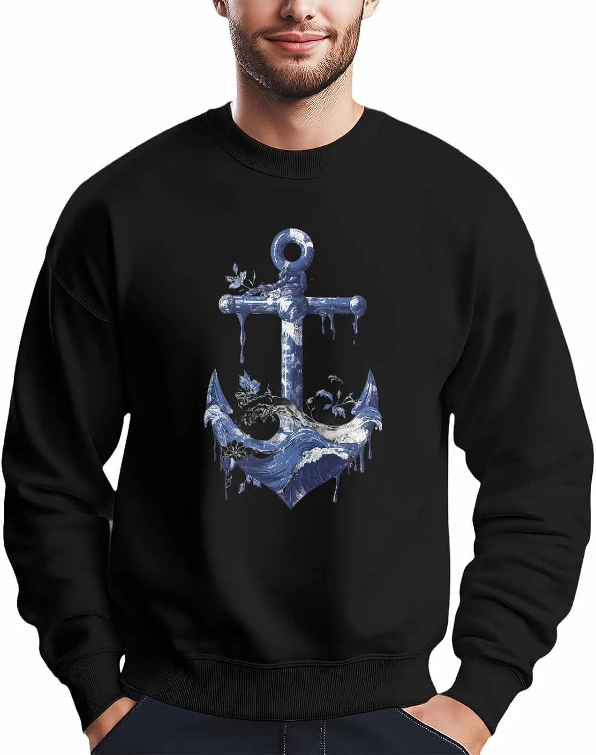 Bemigo свитшот мужской oversized с принтом якоря
Bemigo свитшот мужской oversized с принтом якоря