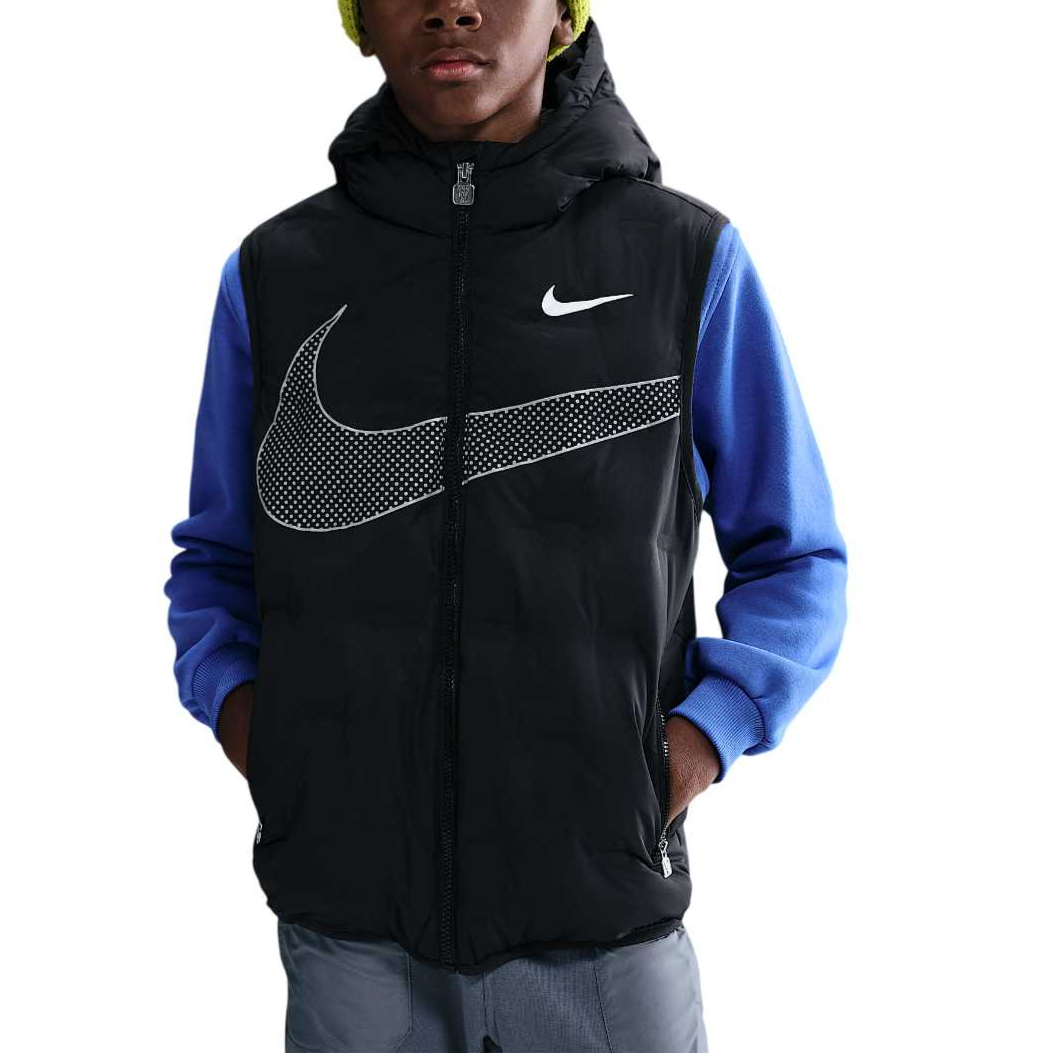 Пуховик Swoosh FW25 детский Nike, черный
Пуховик Swoosh FW25 детский Nike, черный