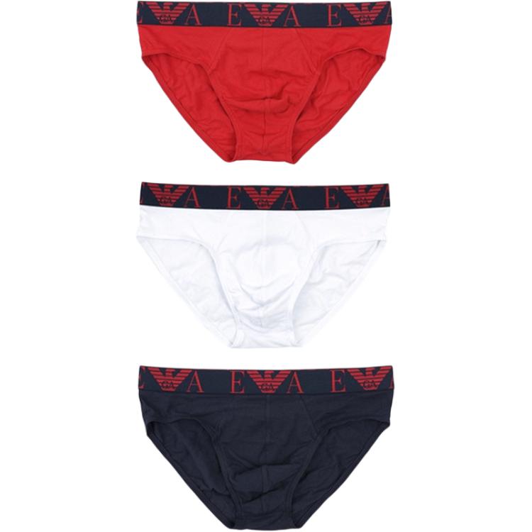 Три пары трусов с крупным логотипом-монограммой EMPORIO ARMANI, белый
Три пары трусов с крупным логотипом-монограммой EMPORIO ARMANI, белый