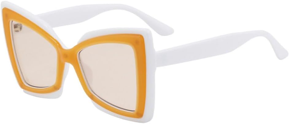 Модные солнцезащитные очки большого размера «кошачий глаз» с двухцветными линзами в стиле ретро, градиентные линзы, защита от УФ-излучения UV400, трендовые солнцезащитные очки для мужчин TYUVIVO, White Champagne
Модные солнцезащитные очки большого размера «кошачий глаз» с двухцветными линзами в стиле ретро, градиентные линзы, защита от УФ-излучения UV400, трендовые солнцезащитные очки для мужчин TYUVIVO, White Champagne