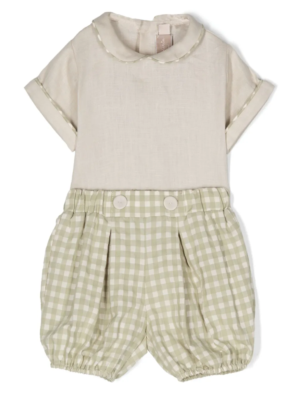 Комплект из топа и шортов La Stupenderia, зеленый
Комплект из топа и шортов La Stupenderia, зеленый