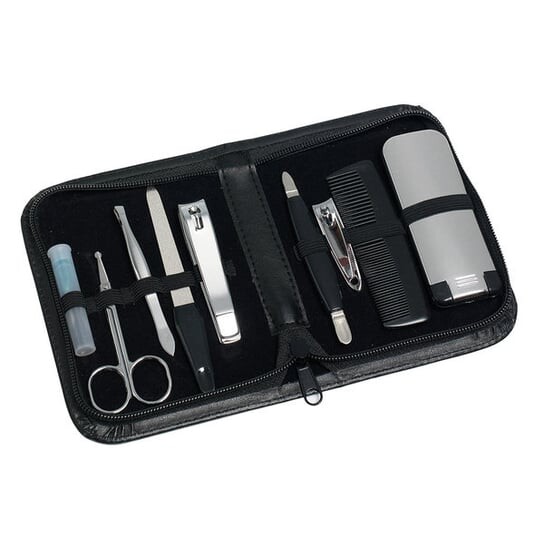 Маникюрный набор, черный ящик для инструментов, 10 предметов., EDCO 
Маникюрный набор, черный ящик для инструментов, 10 предметов., EDCO