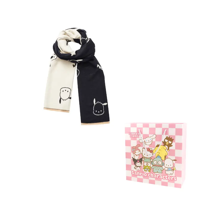 Sanrio Пача Догс Вязаный шарф унисекс, Pochacco Double-Sided Knit Scarf
Sanrio Пача Догс Вязаный шарф унисекс, Pochacco Double-Sided Knit Scarf