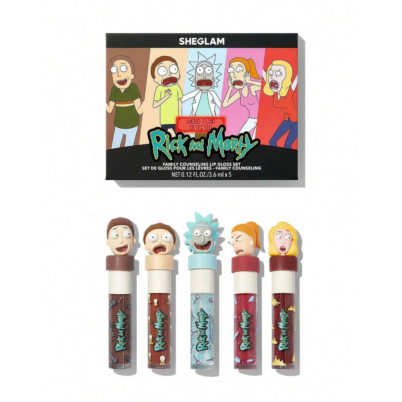 Набор блеска для губ Sheglam x Rick and Morty Family Counseling, 5 предметов
Набор блеска для губ Sheglam x Rick and Morty Family Counseling, 5 предметов