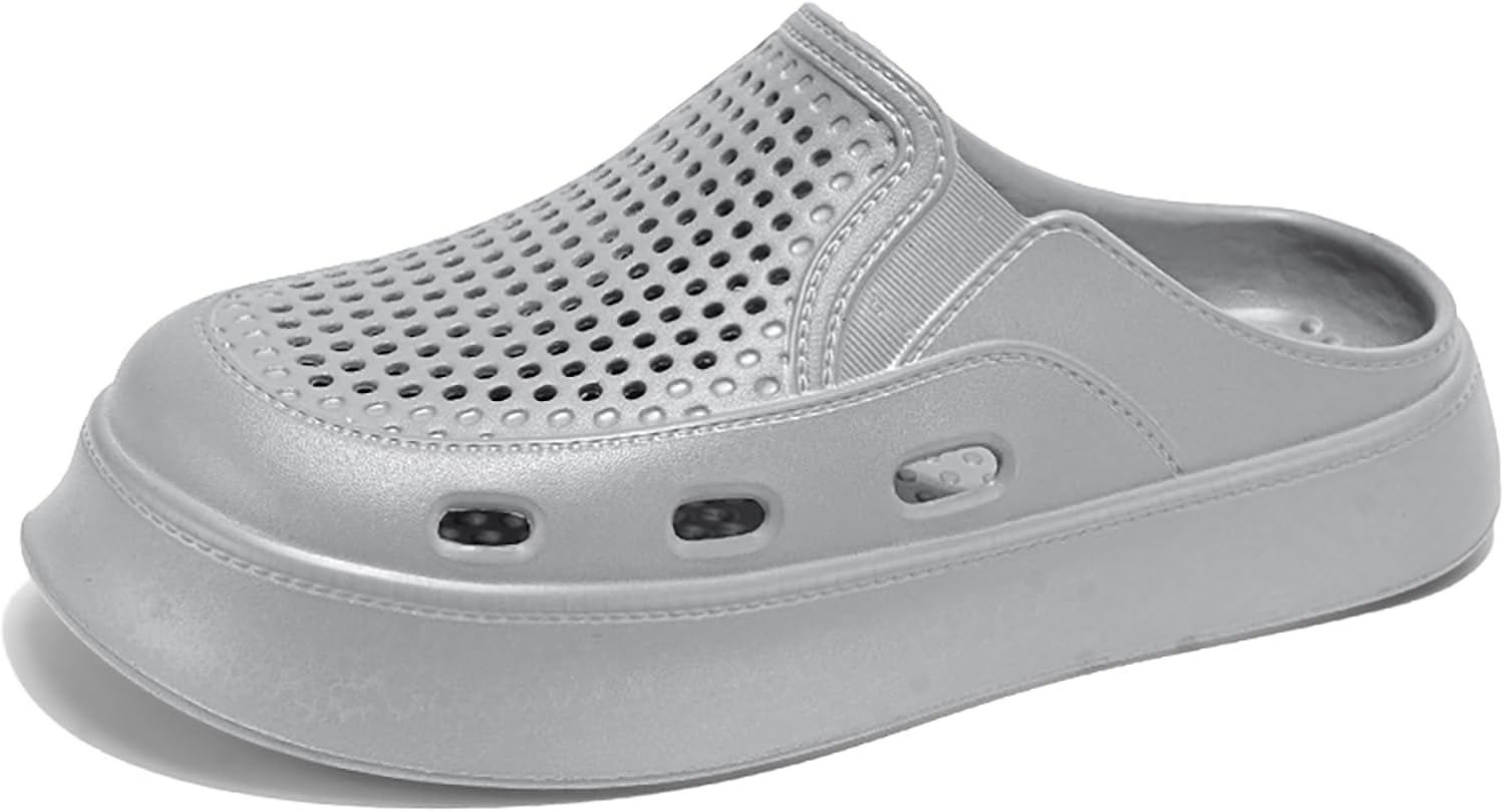 Садовые сабо на платформе для женщин: унисекс легкие дышащие тапочки с толстой подошвой, летние удобные противоскользящие садовые туфли, мюли, сандалии на выход на улицу и на пляж Fdskwky, серый
Садовые сабо на платформе для женщин: унисекс легкие дышащие тапочки с толстой подошвой, летние удобные противоскользящие садовые туфли, мюли, сандалии на выход на улицу и на пляж Fdskwky, серый