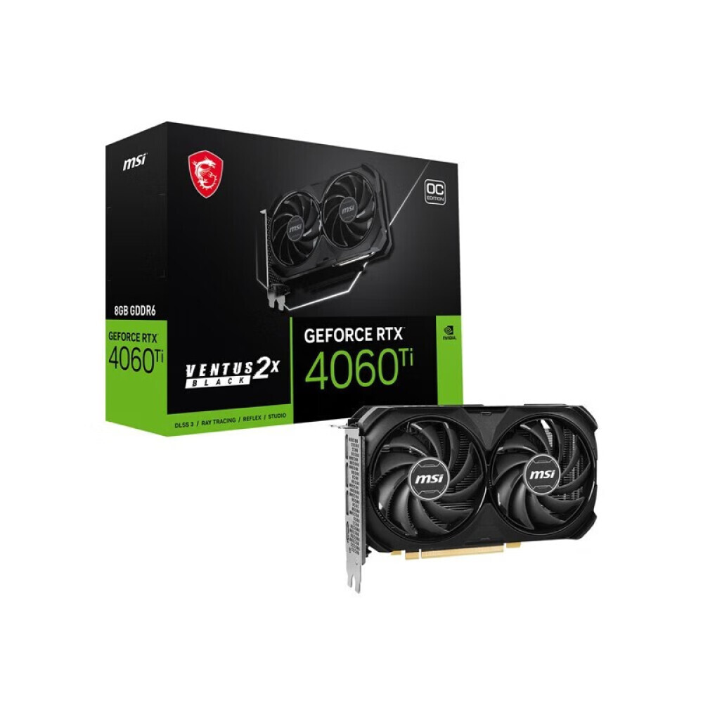 Видеокарта MSI GeForce RTX 4060 Ti Ventus 2X Black OC, 8 Гб, черный
Видеокарта MSI GeForce RTX 4060 Ti Ventus 2X Black OC, 8 Гб, черный