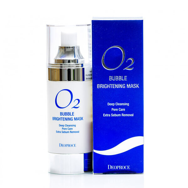 Deoproce, Осветляющая маска для лица с пузырьками кислорода O2, 100мл
Deoproce, Осветляющая маска для лица с пузырьками кислорода O2, 100мл