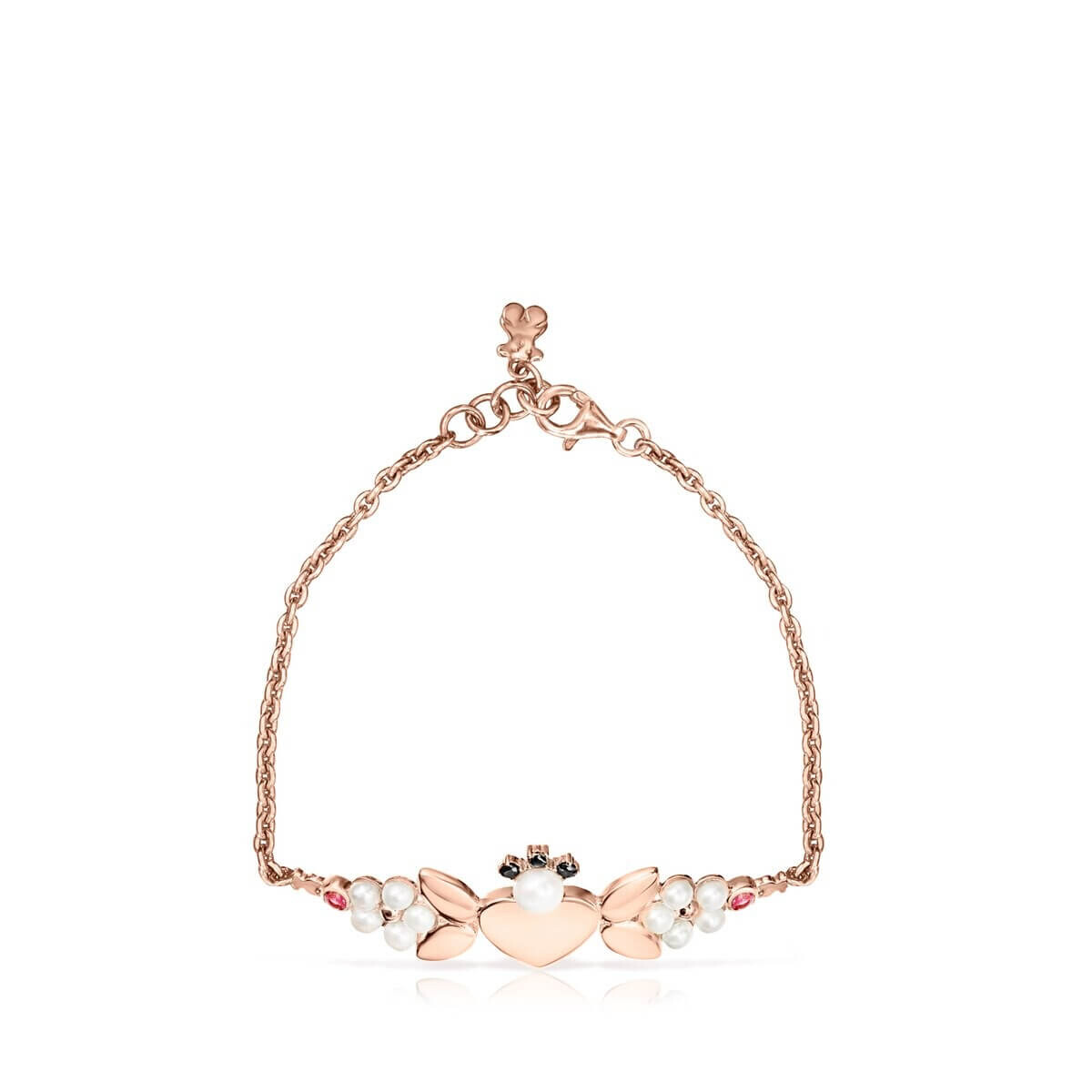 Браслет Tous Real Sisy With Gemstones, розовое серебро 
Браслет Tous Real Sisy With Gemstones, розовое серебро