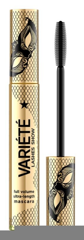 Объемная, удлиняющая и подкручивающая тушь Eveline Cosmetics Variété Lashes Show, 10 мл
Объемная, удлиняющая и подкручивающая тушь Eveline Cosmetics Variété Lashes Show, 10 мл