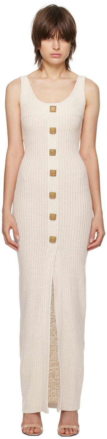 Бежевое платье-макси с круглым вырезом Balmain, Бежевый, Бежевое платье-макси с круглым вырезом Balmain
Бежевое платье-макси с круглым вырезом Balmain, Бежевый, Бежевое платье-макси с круглым вырезом Balmain