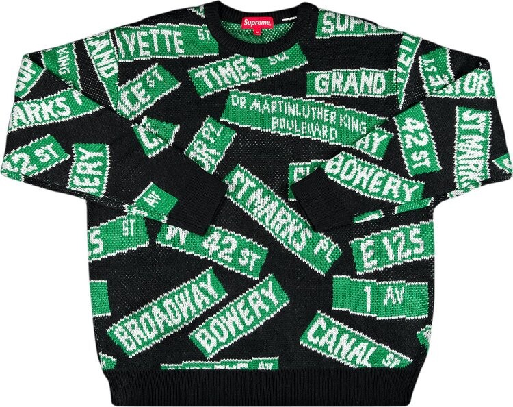Свитер Supreme Street Signs Sweater 'Black', черный
Свитер Supreme Street Signs Sweater 'Black', черный