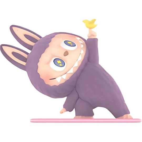 Фигурка Pop Mart Labubu The Monsters Lazy Yoga Series Bird-like (упаковано в пакет), фиолетовый 
Фигурка Pop Mart Labubu The Monsters Lazy Yoga Series Bird-like (упаковано в пакет), фиолетовый