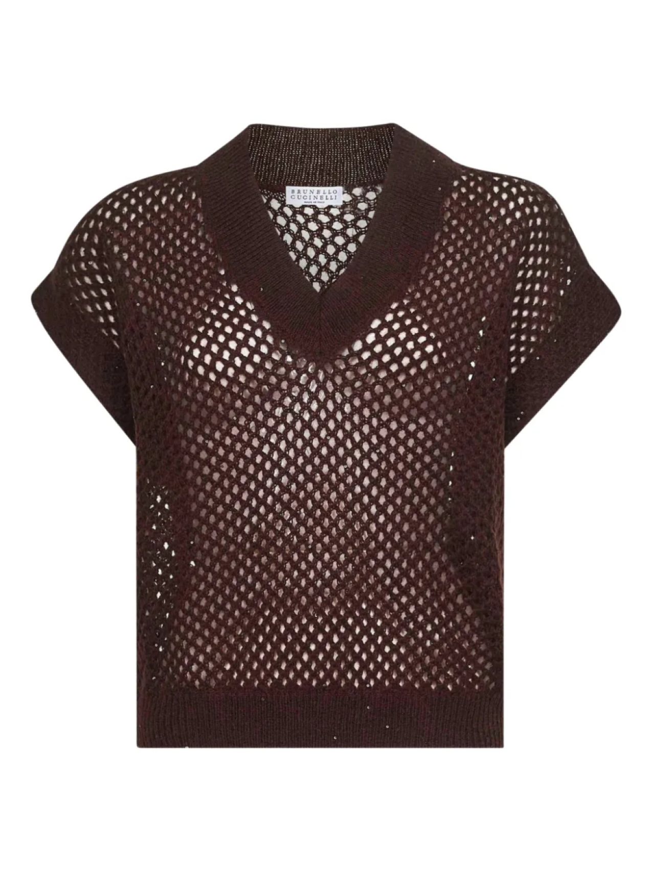 Футболка Brunello Cucinelli, украшенная пайетками, коричневый
Футболка Brunello Cucinelli, украшенная пайетками, коричневый