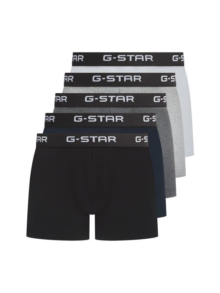 G-Star Боксерские шорты, комплект из 5 штук, белый/серый/черный
G-Star Боксерские шорты, комплект из 5 штук, белый/серый/черный