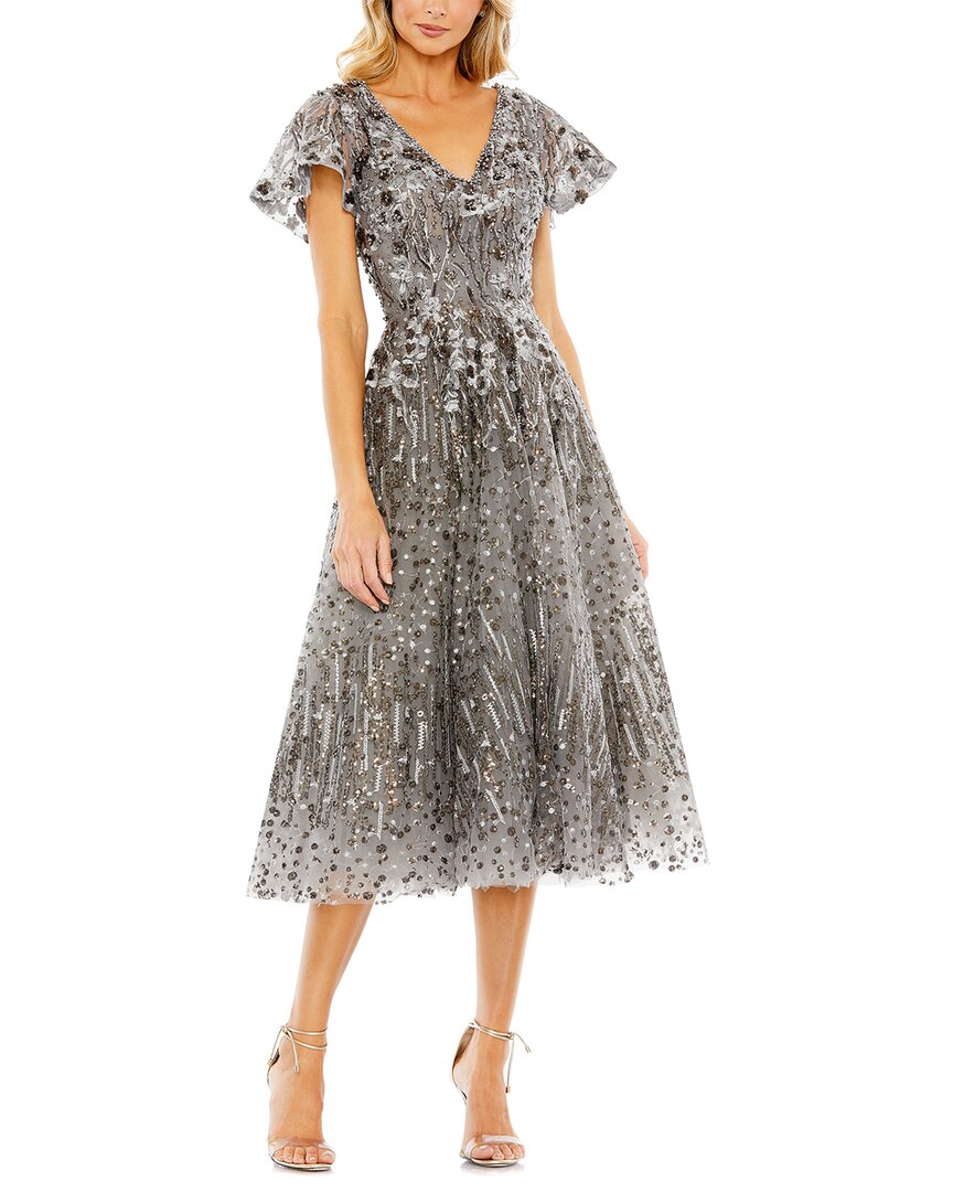 Mac Duggal Платье с вышивкой бабочками силуэта фит-энд-флэр, Gunmetal
Mac Duggal Платье с вышивкой бабочками силуэта фит-энд-флэр, Gunmetal