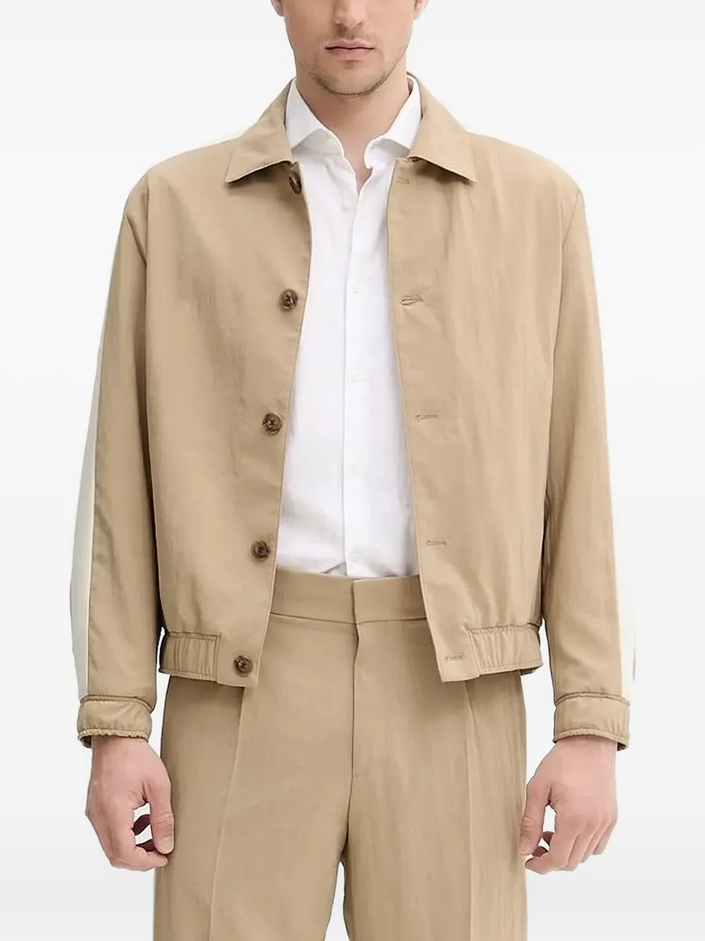 Жакет на пуговицах со вставками Hugo, коричневый
Жакет на пуговицах со вставками Hugo, коричневый