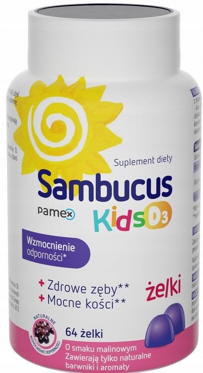 Sambucus Kids, Витаминные жевательные конфеты с витамином D3 для детей, детский иммунитет, Добавка , 64 шт Inna Marka
Sambucus Kids, Витаминные жевательные конфеты с витамином D3 для детей, детский иммунитет, Добавка , 64 шт Inna Marka
