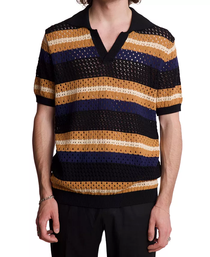 Мужская поло Johnny Collar в полоску Paisley & Gray, черный
Мужская поло Johnny Collar в полоску Paisley & Gray, черный