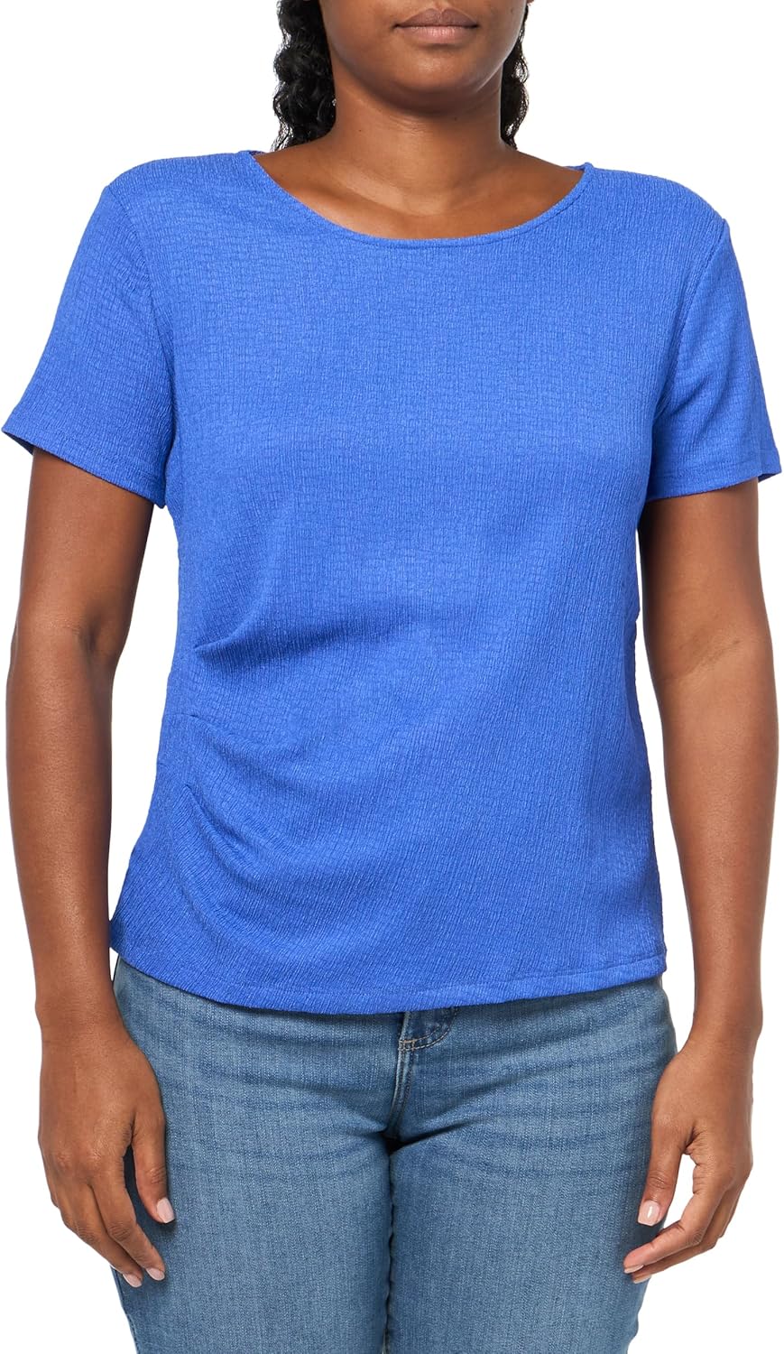 Женский топ Calvin Klein с короткими рукавами и сборками по бокам, Dazzling Blue
Женский топ Calvin Klein с короткими рукавами и сборками по бокам, Dazzling Blue