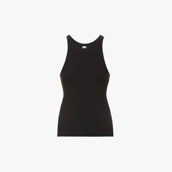 Топ из органического хлопка в рубчик Toteme, черный
Топ из органического хлопка в рубчик Toteme, черный