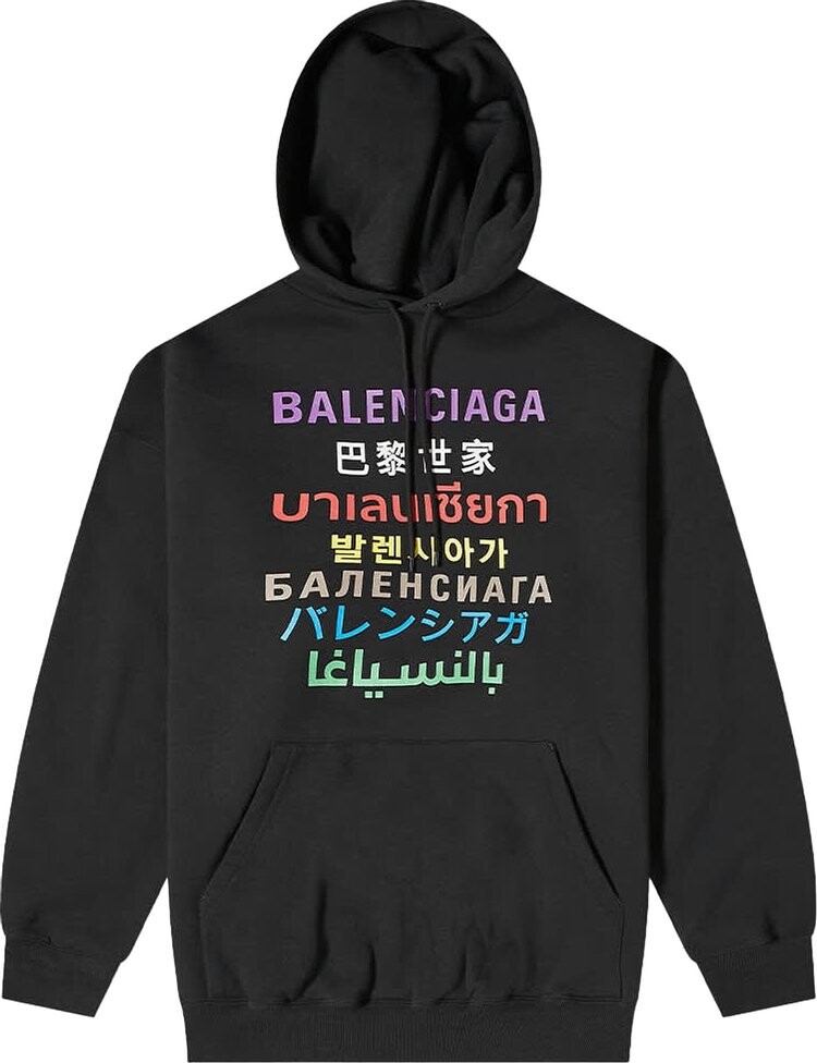 Худи Balenciaga Languages Popover Hoodie Black/Multicolor, черный
Худи Balenciaga Languages Popover Hoodie Black/Multicolor, черный