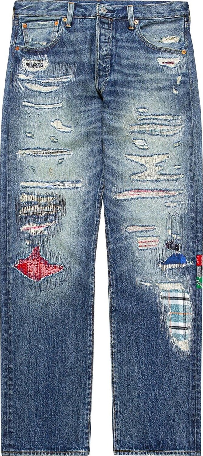 Джинсы CLOT x Levi's 501® Jeans 'Blue', синий
Джинсы CLOT x Levi's 501® Jeans 'Blue', синий