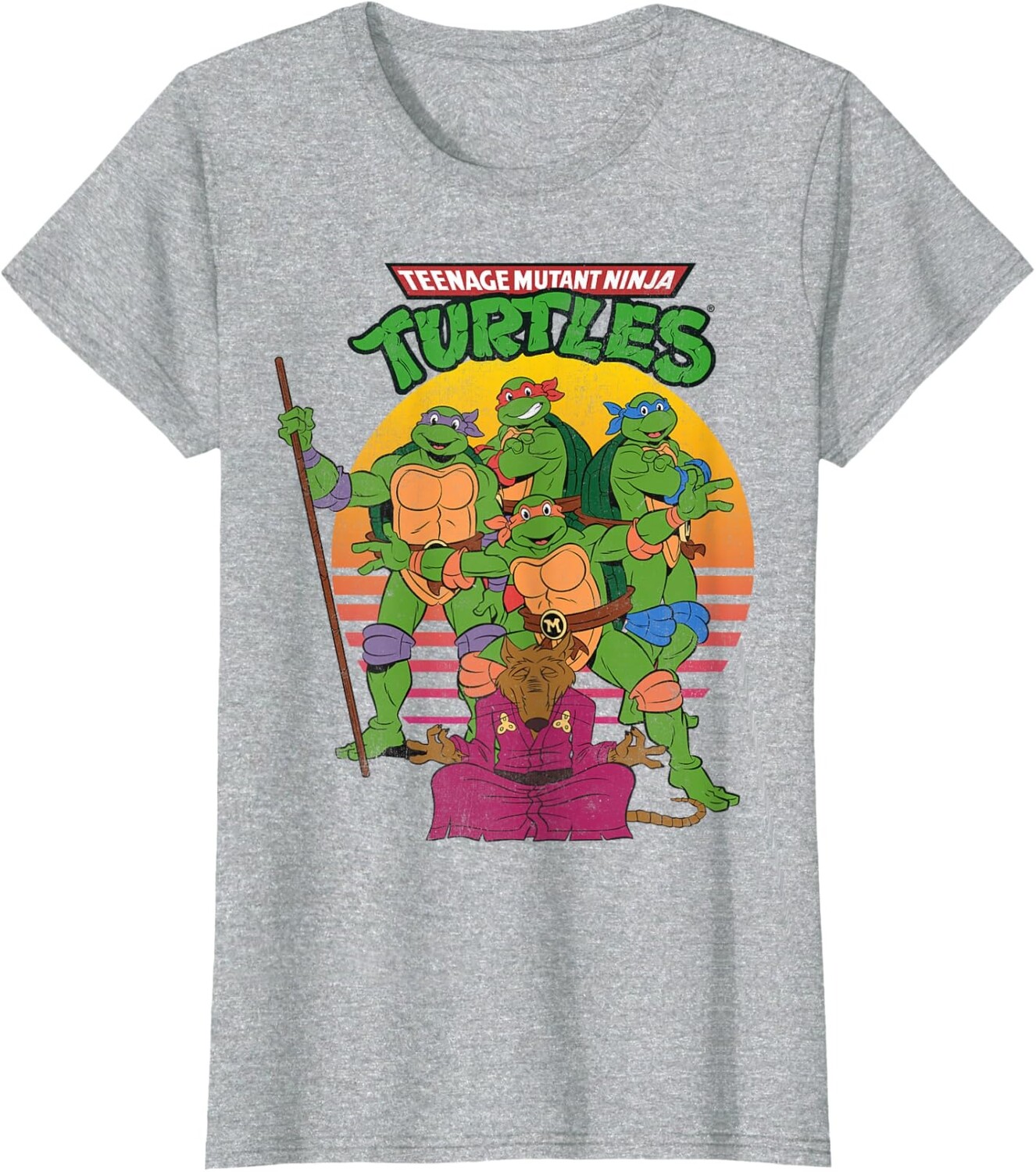 Женская футболка Teenage Mutant Ninja Turtles Retro Sun Group, серый вереск
Женская футболка Teenage Mutant Ninja Turtles Retro Sun Group, серый вереск