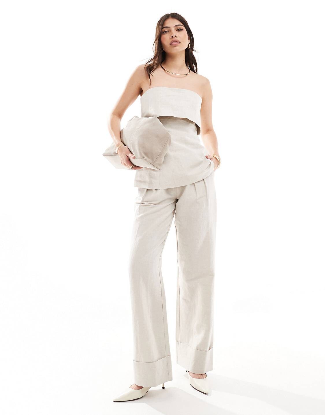 Брюки Pretty Lavish Linen Blend, серо-бежевый
Брюки Pretty Lavish Linen Blend, серо-бежевый