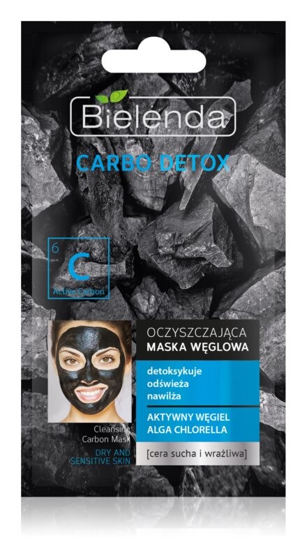 Очищающая угольная маска для сухой и чувствительной кожи Bielenda Carbo Detox Active Carbon
Очищающая угольная маска для сухой и чувствительной кожи Bielenda Carbo Detox Active Carbon