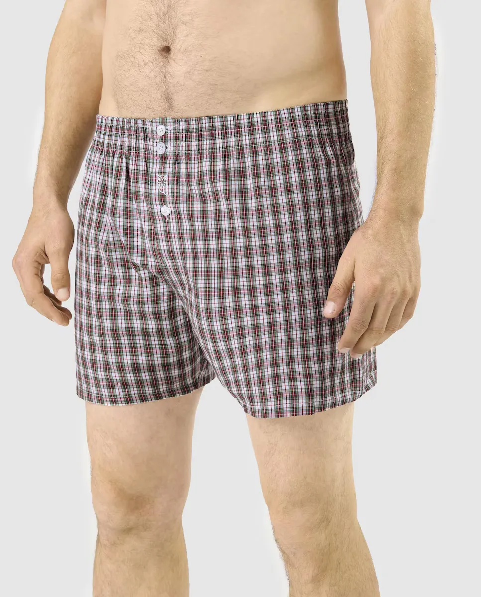 Тканевые шорты-боксеры зеленого цвета El Búho Nocturno, красный
Тканевые шорты-боксеры зеленого цвета El Búho Nocturno, красный