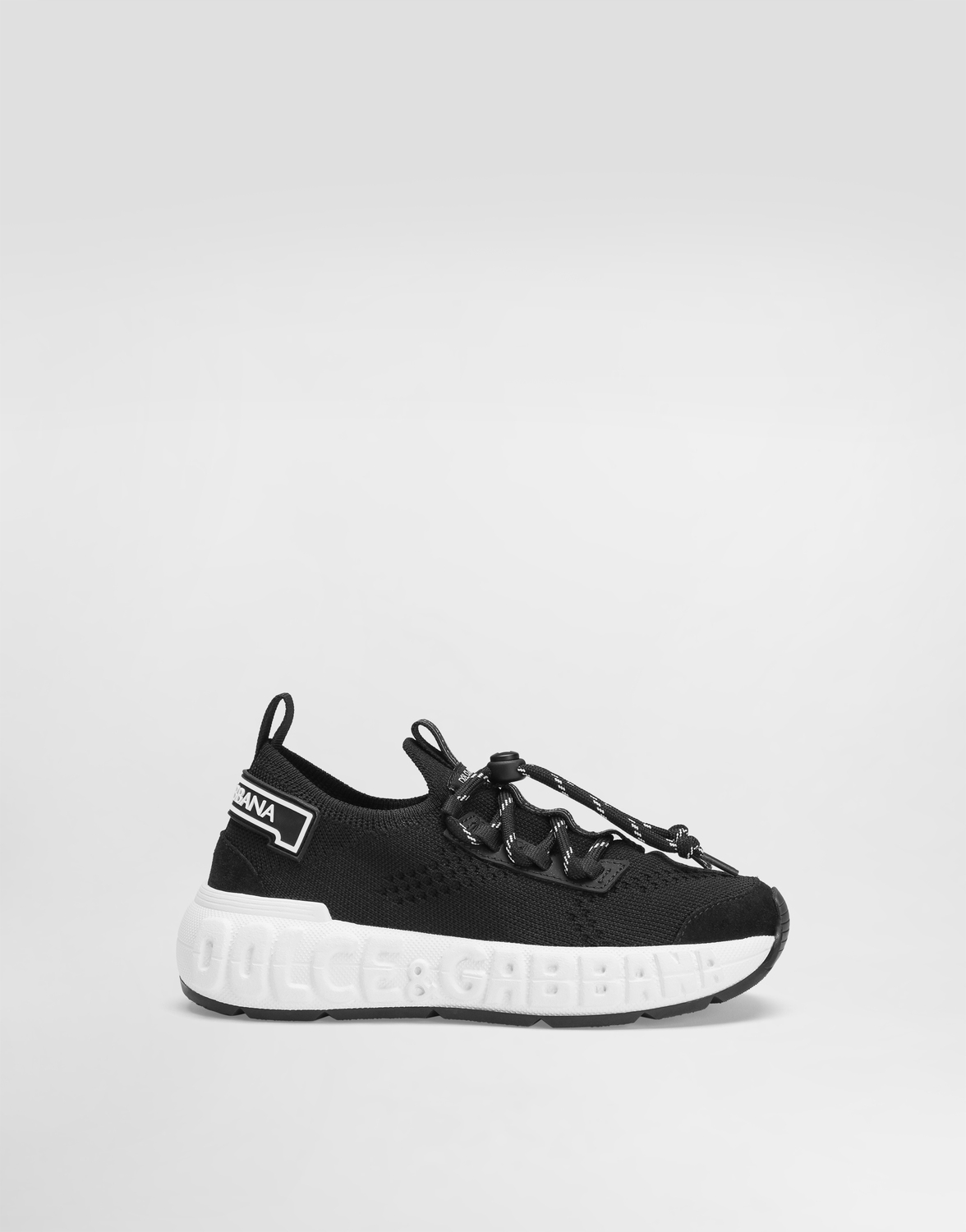 Кроссовки из джерси и спилковой телячьей кожи Dolce&Gabbana, черный
Кроссовки из джерси и спилковой телячьей кожи Dolce&Gabbana, черный