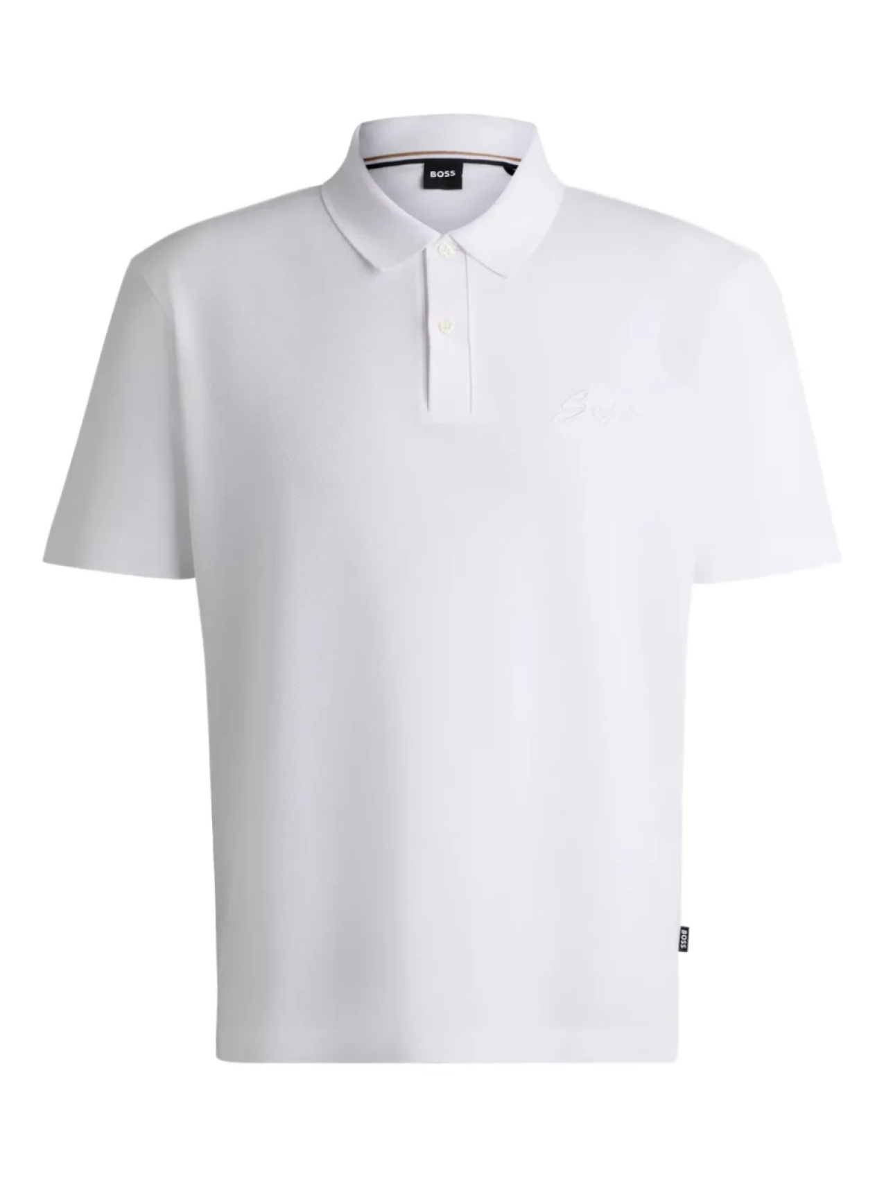 Рубашка поло из мерсеризованной ткани с логотипом BOSS, белый
Рубашка поло из мерсеризованной ткани с логотипом BOSS, белый