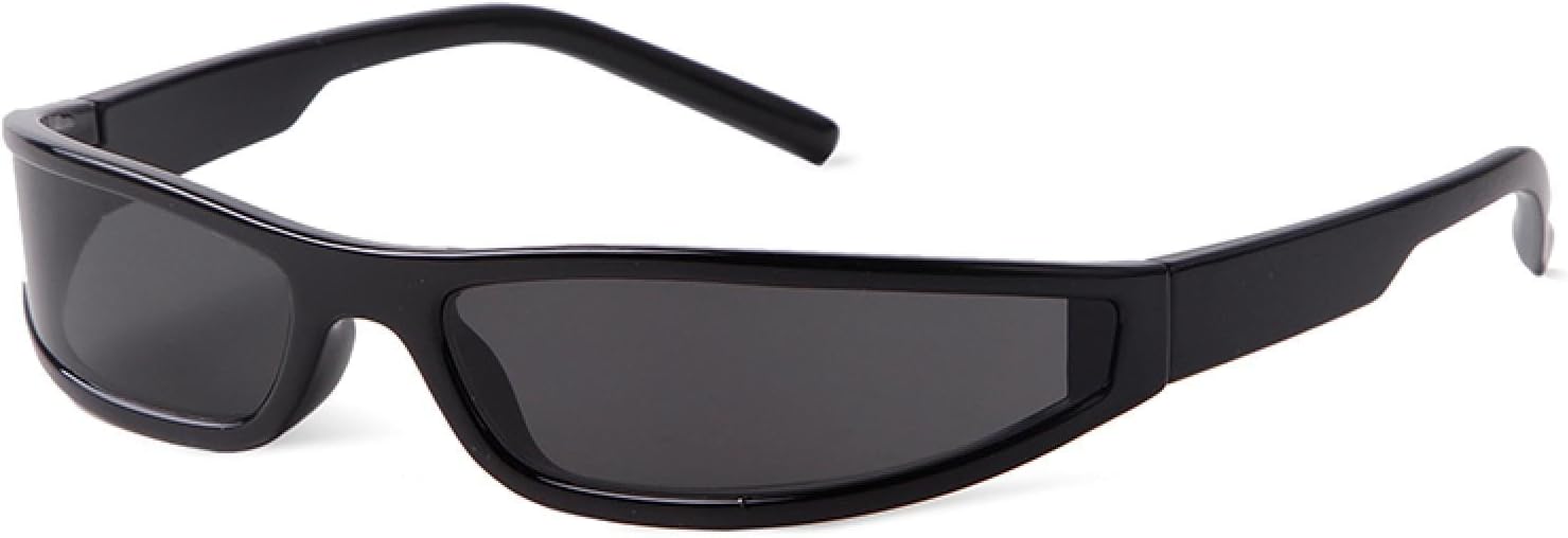 Футуристические солнцезащитные очки для женщин и мужчин, винтажные, в маленькой прямоугольной оправе, спортивные солнцезащитные очки с обтекаемой формой, панк-стиль, стильные зеркальные очки WNCKSQ, C1 Black
Футуристические солнцезащитные очки для женщин и мужчин, винтажные, в маленькой прямоугольной оправе, спортивные солнцезащитные очки с обтекаемой формой, панк-стиль, стильные зеркальные очки WNCKSQ, C1 Black