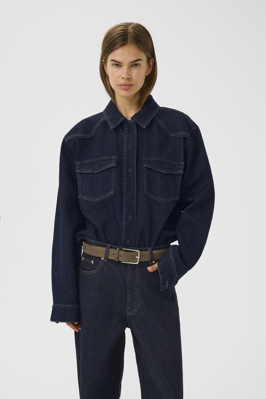 Блуза Gestuz Button-down blouse, Raw Denim
Блуза Gestuz Button-down blouse, Raw Denim