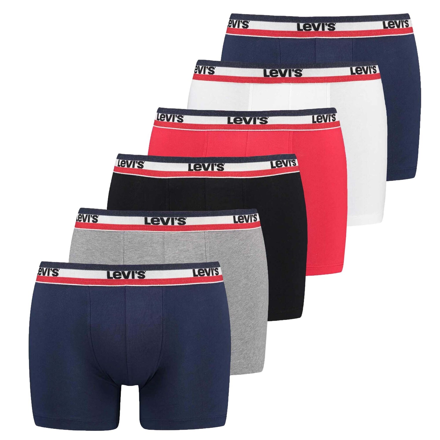 Боксеры Levi´s Boxershort 6 шт, цвет Blau/Rot/Grau
Боксеры Levi´s Boxershort 6 шт, цвет Blau/Rot/Grau