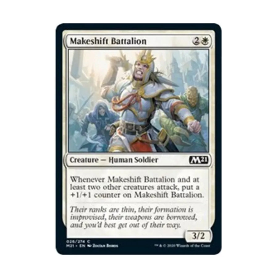 CCG Импровизированный батальон (С), MTG - Core Set 2021
CCG Импровизированный батальон (С), MTG - Core Set 2021