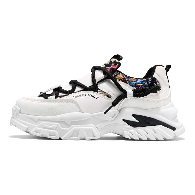 Низкие массивные кроссовки мужские JANECO, White Black
Низкие массивные кроссовки мужские JANECO, White Black